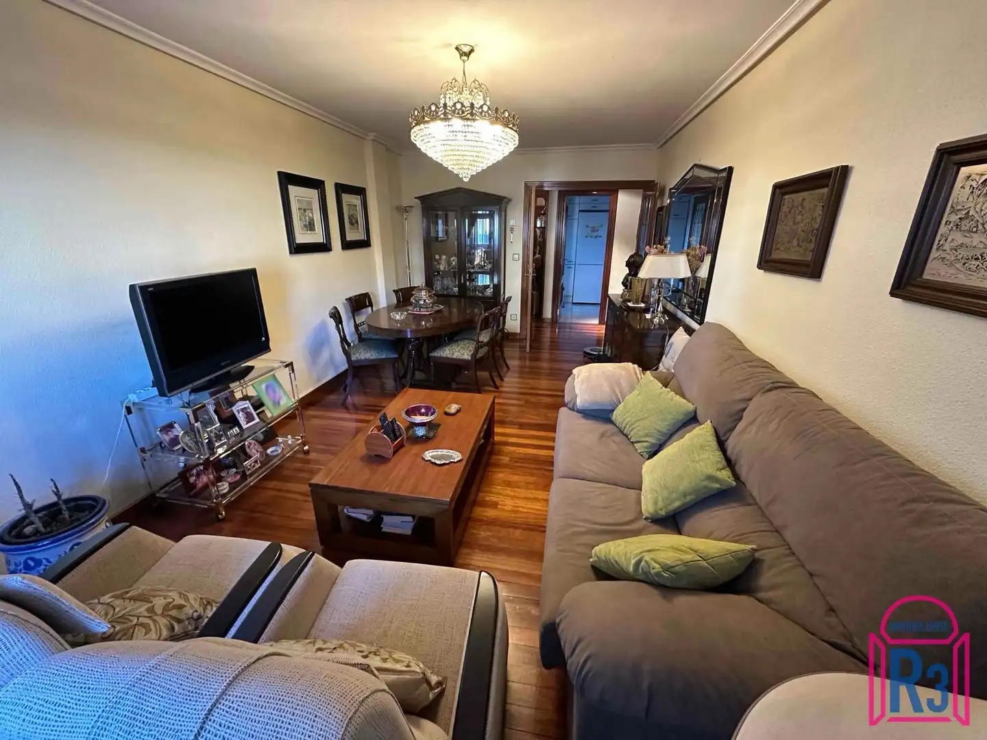 Living room of Flat for rent in León Capital   with Heating, Terrace and Storage room