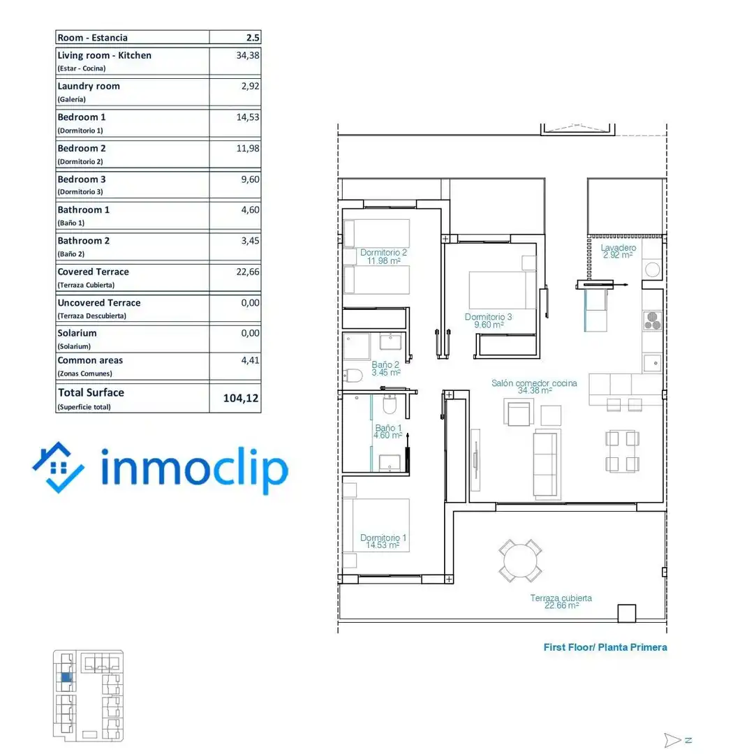 Apartamento en venta en Pilar de la Horadada con Aire acondicionado, Calefacción y Terraza