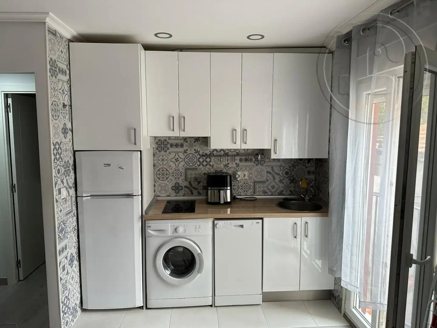 Cocina de Piso de alquiler en Santander con Calefacción, Parquet y Amueblado