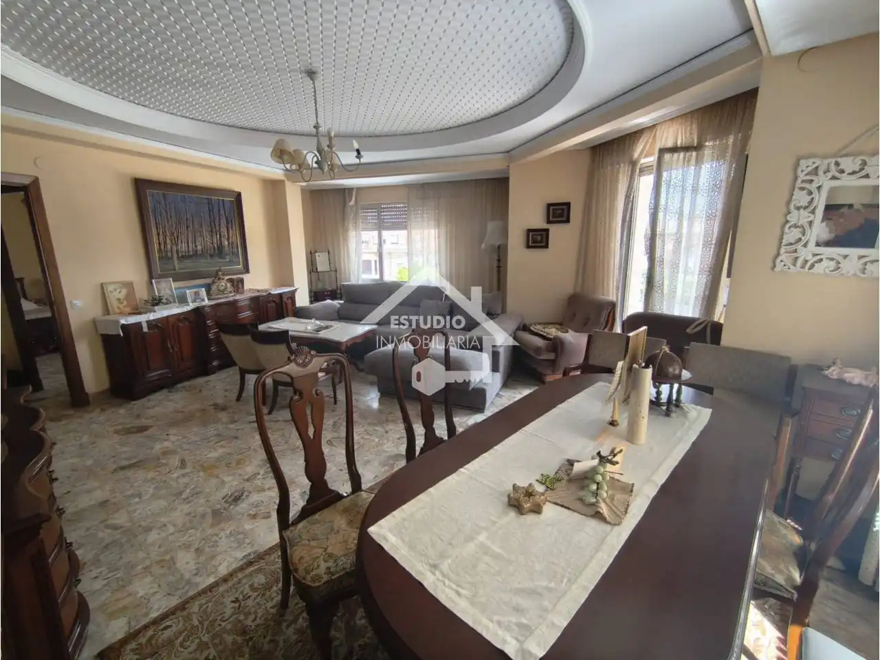 Wohnzimmer von Wohnung zum Verkauf in Navarrete mit Heizung, Terrasse und Abstellraum