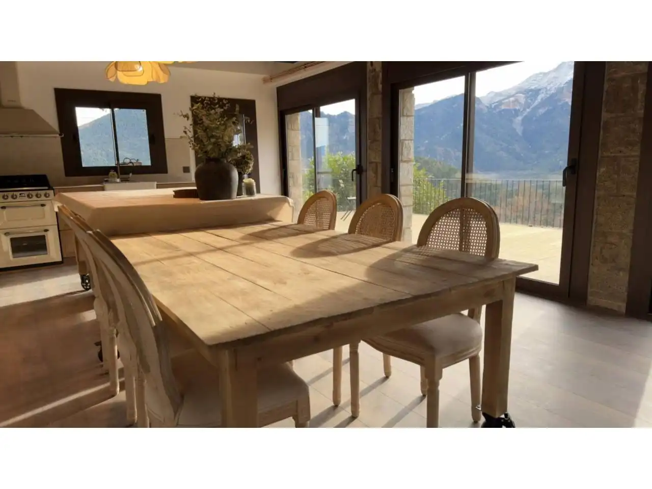 Dining room of Houses for sale in Montellà i Martinet  with Heating, Private garden and Parquet flooring