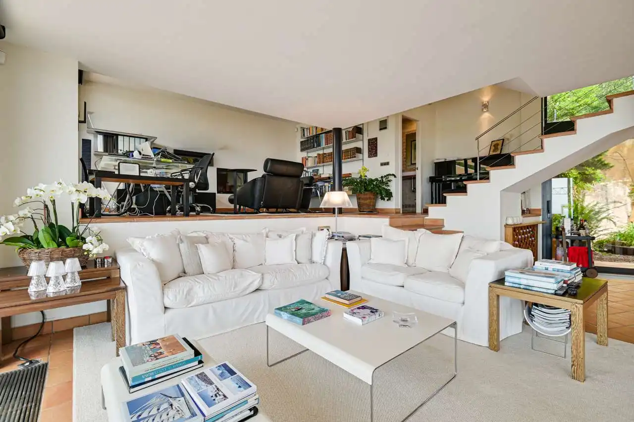 Sala de estar de Casa o chalet en venta en Palafrugell con Aire acondicionado, Calefacción y Jardín privado