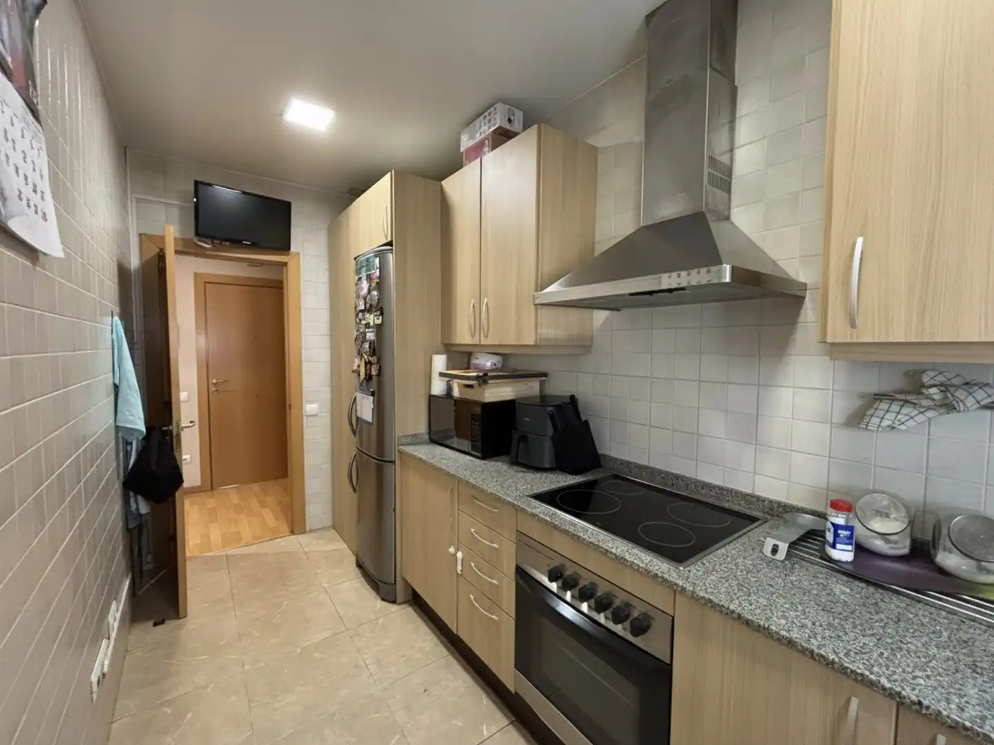 Küche von Wohnung zum Verkauf in Sant Feliu de Codines mit Klimaanlage, Heizung und Parkett