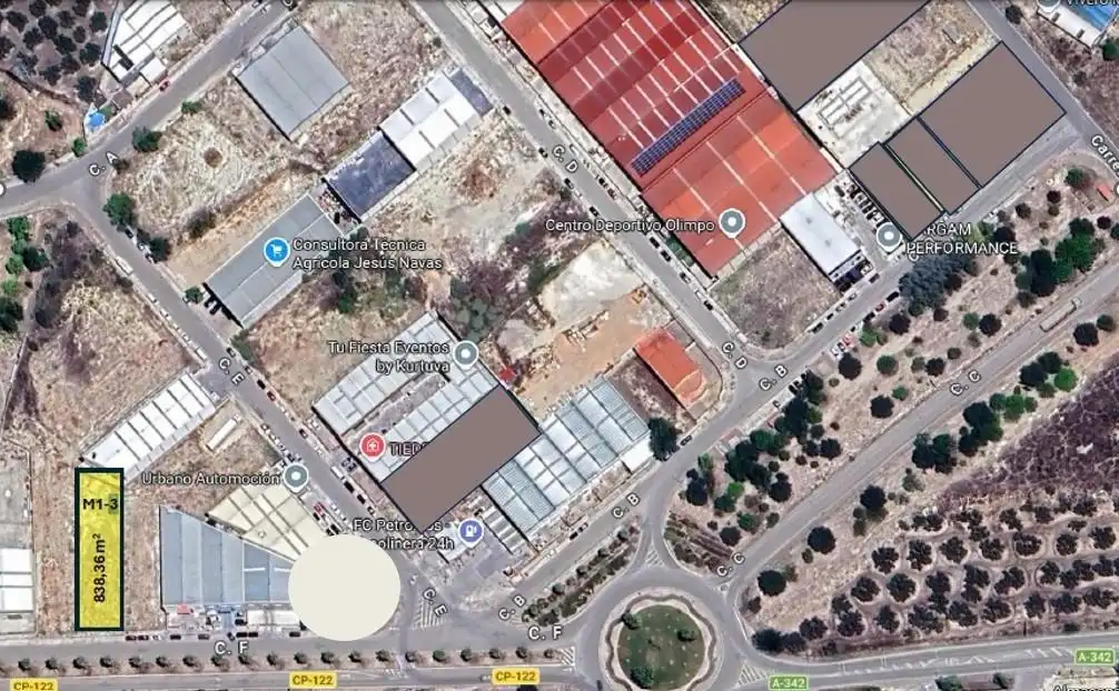 Vista exterior de Terreny industrial en venda en Cabra