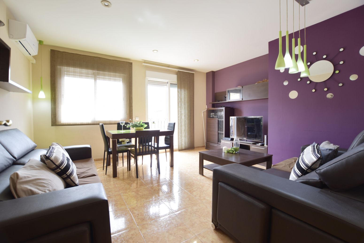 Sala d'estar de Pis en venda en Rafelbuñol / Rafelbunyol amb Aire condicionat, Calefacció i Terrassa