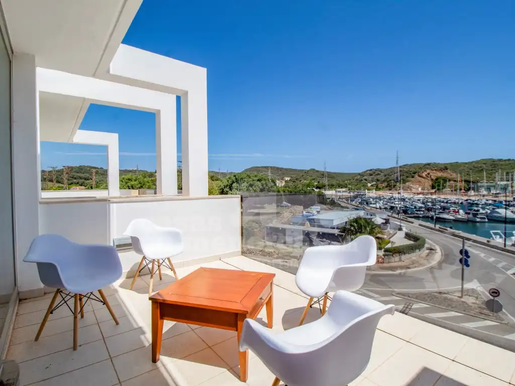 Terrace of Flat for sale in Maó - Mahón  with Air Conditioner, Swimming Pool and Community pool