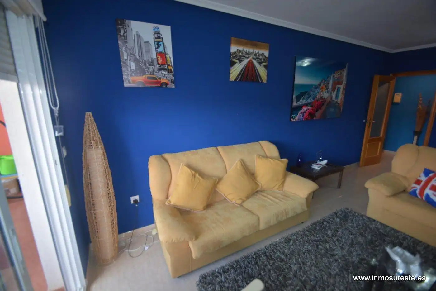Sala de estar de Piso en venta en Almoradí con Amueblado, Balcón y Piscina comunitaria