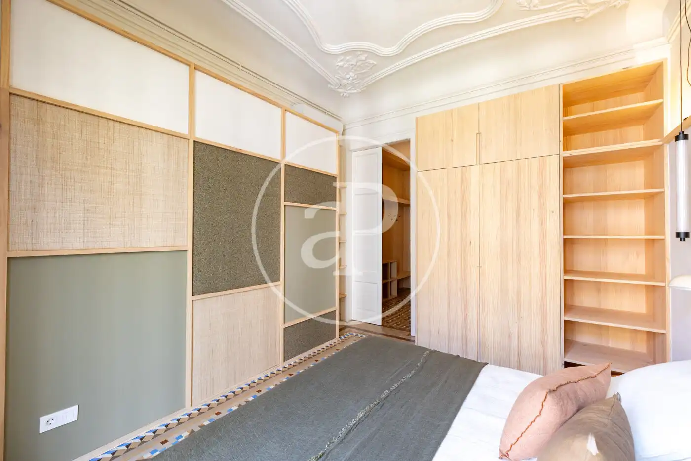 Schlafzimmer von Wohnung zum Verkauf in Barcelona mit Klimaanlage, Heizung und Möbliert