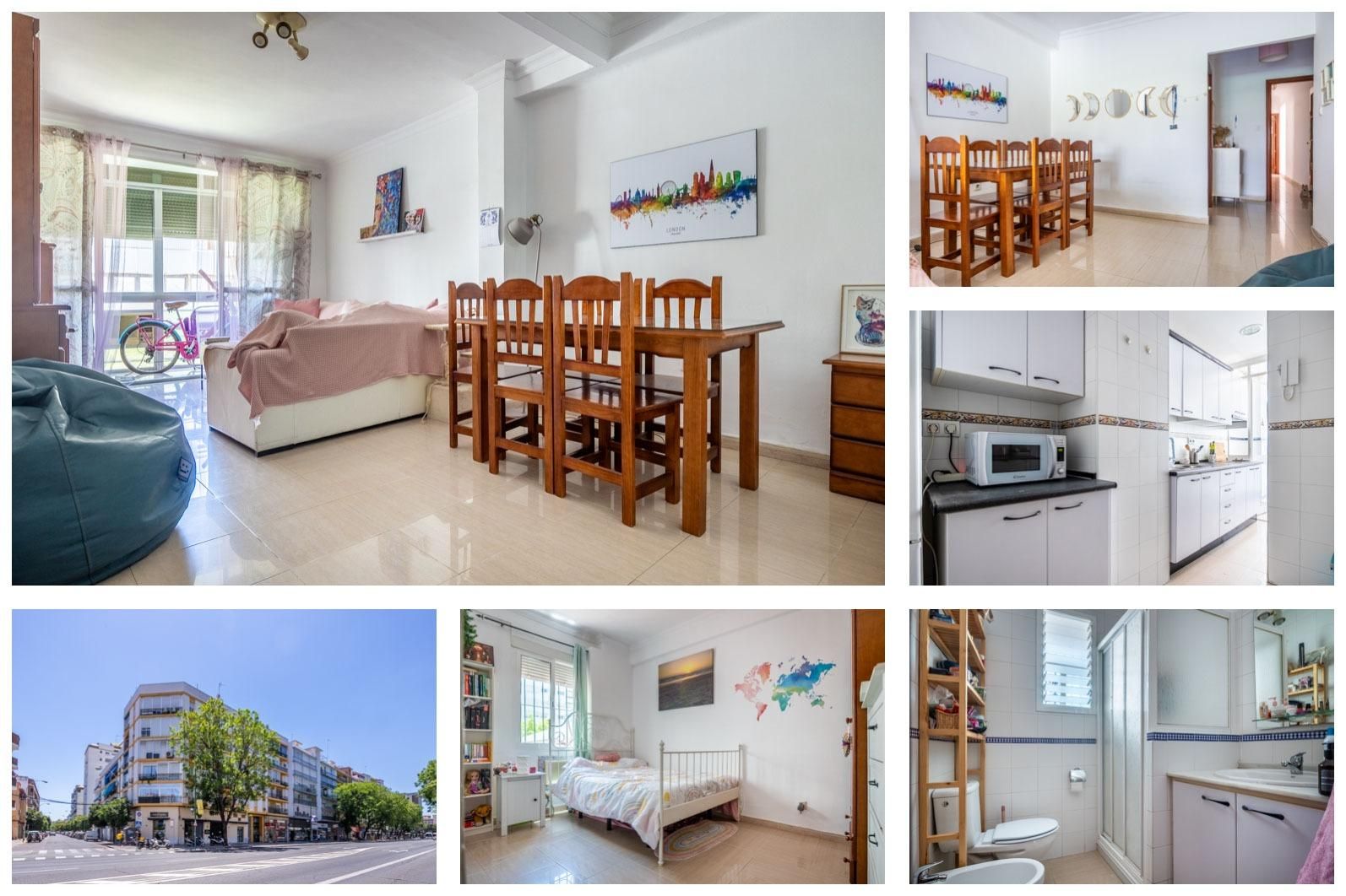 Exterior view of Flat for sale in  Sevilla Capital  with Air Conditioner