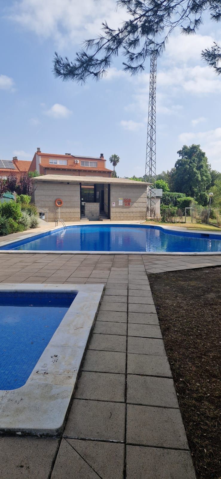 Swimming pool of Single-family semi-detached for sale in Viladecavalls  with Air Conditioner, Heating and Community pool