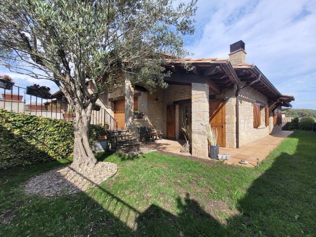Exterior view of Single-family semi-detached for sale in Collsuspina  with Heating, Private garden and Terrace