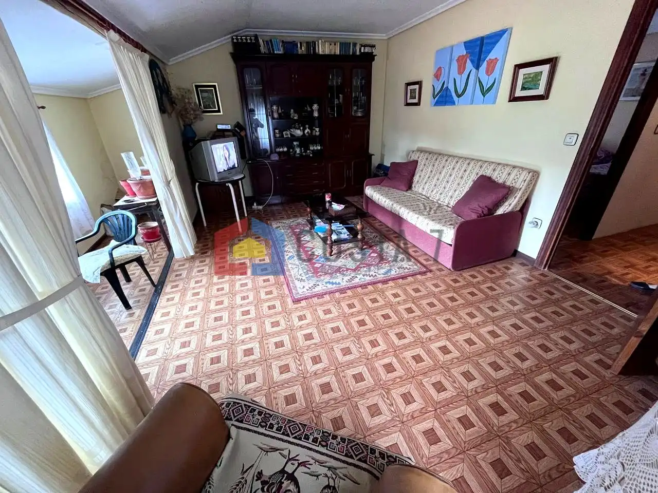 Sala de estar de Casa o chalet en venta en Hazas de Cesto con Jardín privado y Terraza