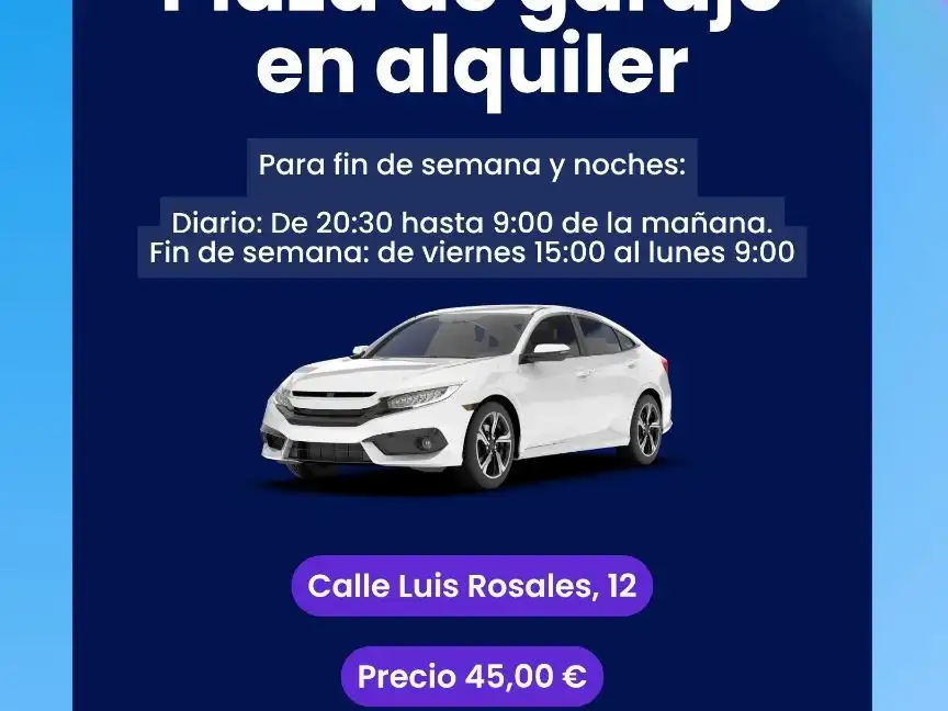 Parking of Garage for rent in Alcalá de Henares