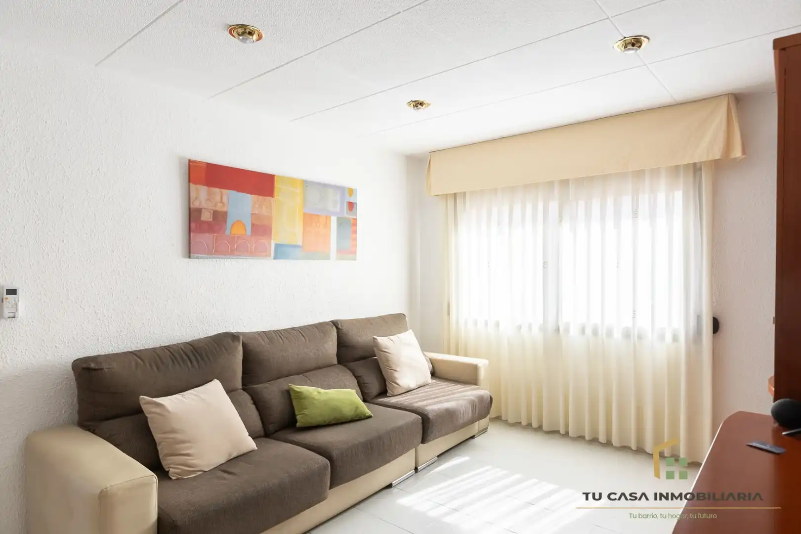 Living room of Apartments for sale in Badalona  with Air Conditioner and Heating