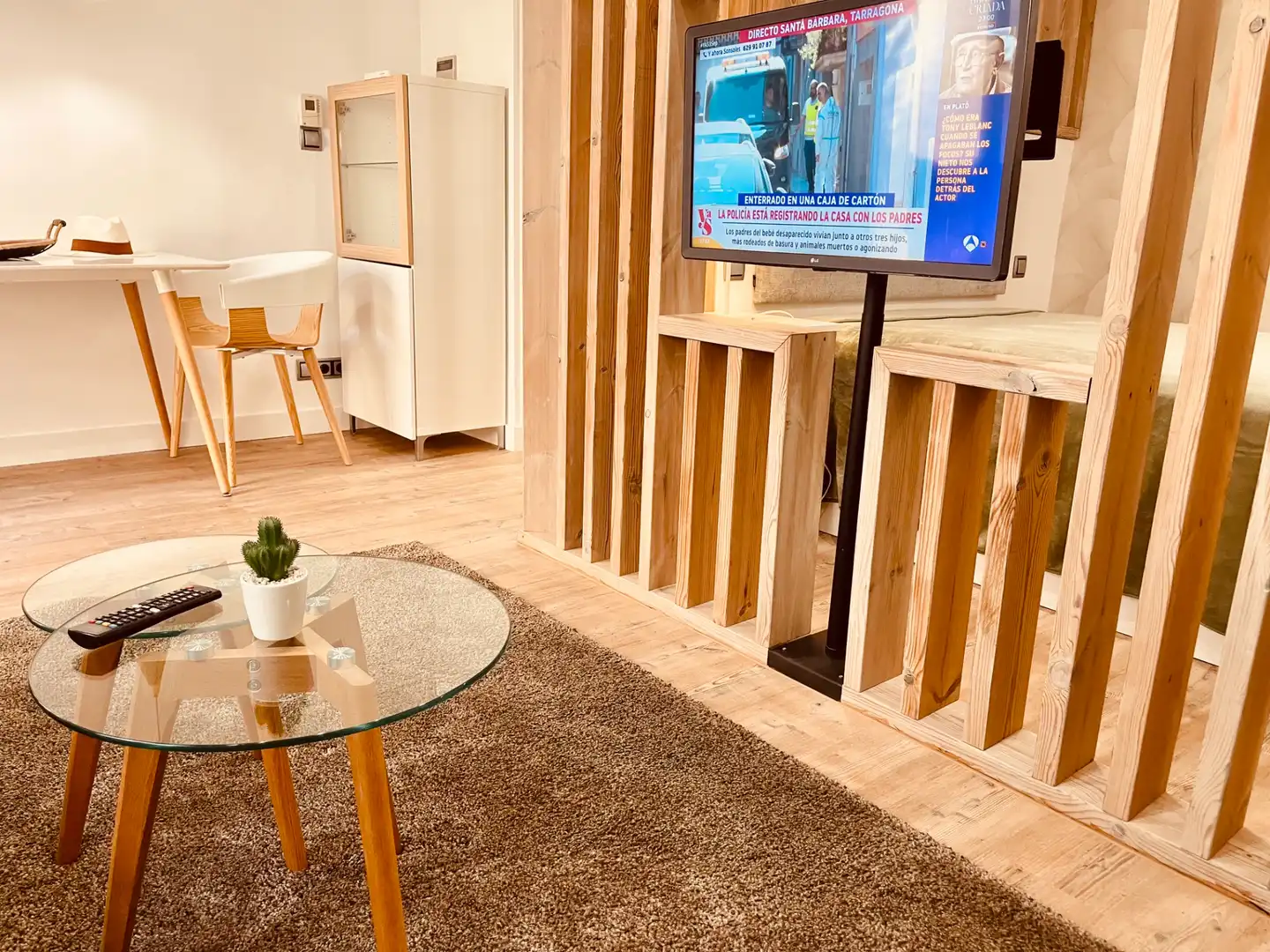 Sala de estar de Apartamento de alquiler en Madrid con Aire acondicionado, Calefacción y Terraza