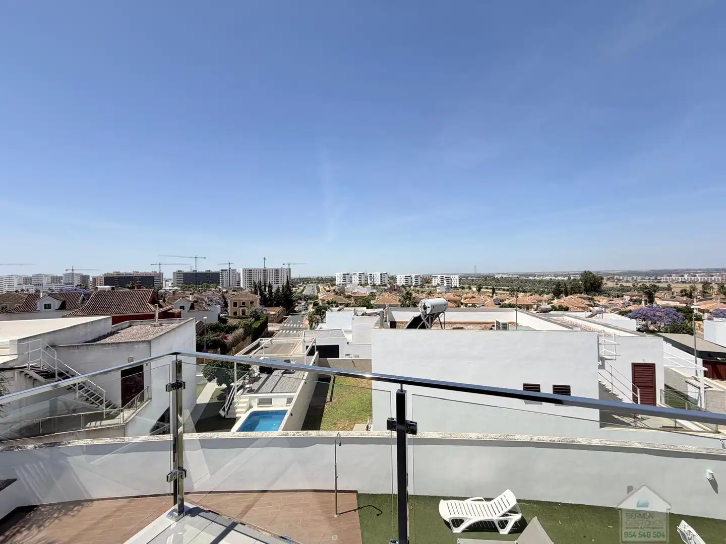 Terraza de Casa o chalet de alquiler en Montequinto con Aire acondicionado, Parquet y Terraza