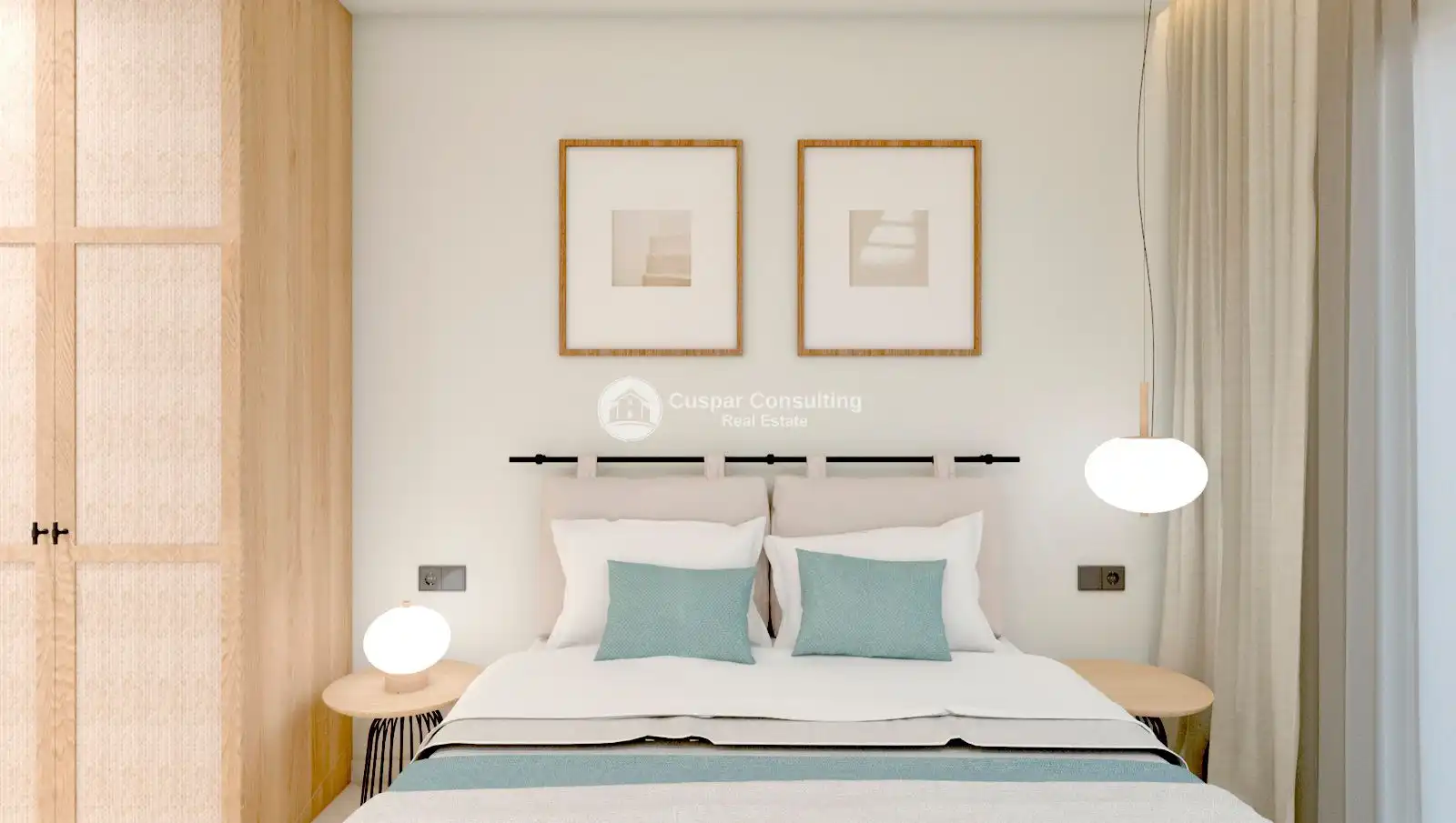 Dormitori de Apartament en venda en Pilar de la Horadada amb Aire condicionat, Calefacció i Jardí privat