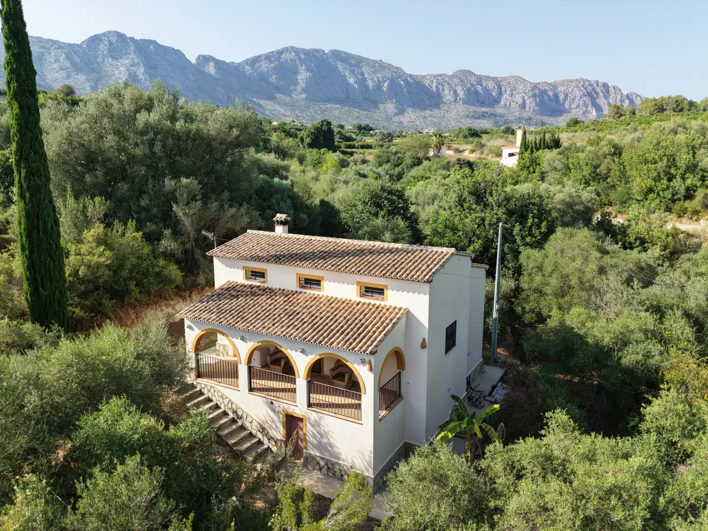 Vista exterior de Finca rústica en venta en Sanet y Negrals con Jardín privado, Terraza y Amueblado