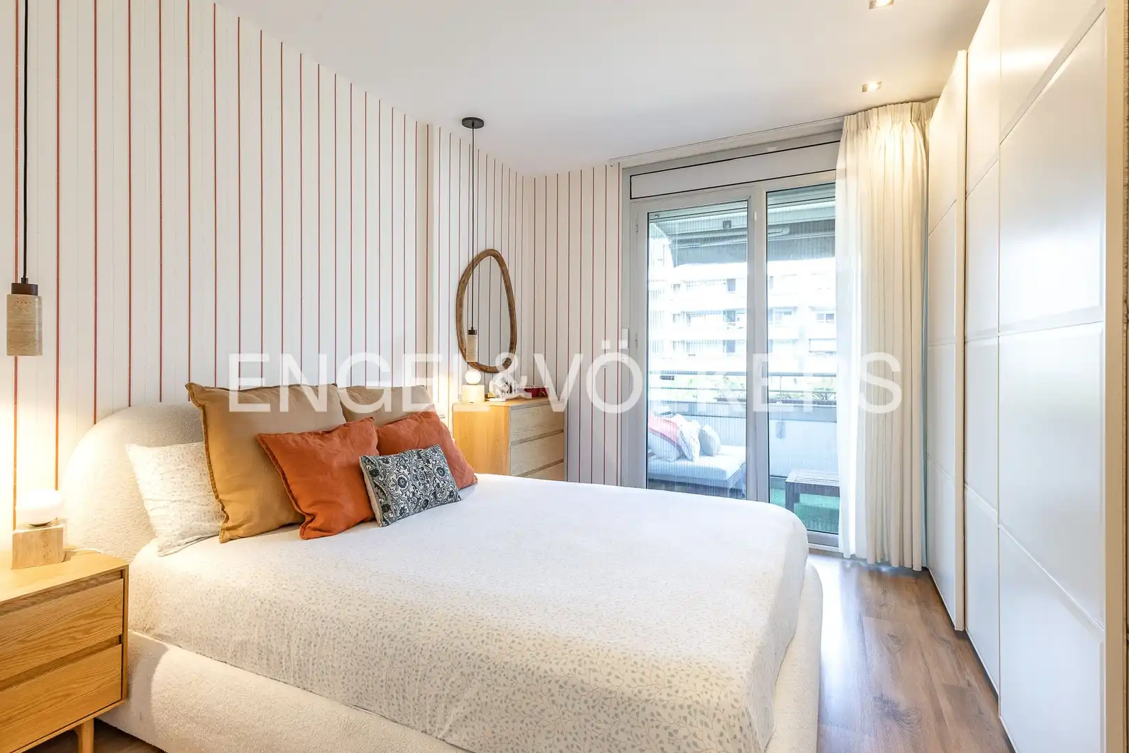 Bedroom of Flat for sale in Sant Adrià de Besòs  with Air Conditioner, Heating and Parquet flooring