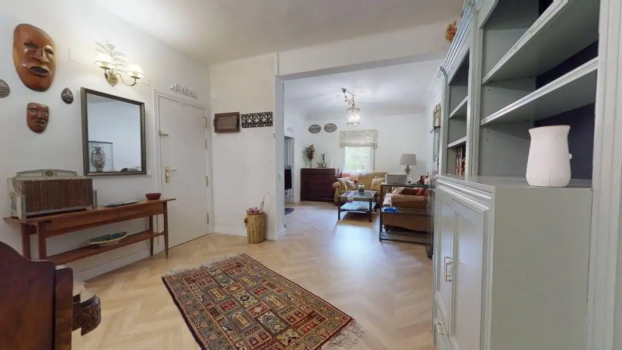 Wohnzimmer von Wohnung zur Miete in Madrid mit Klimaanlage, Heizung und Möbliert