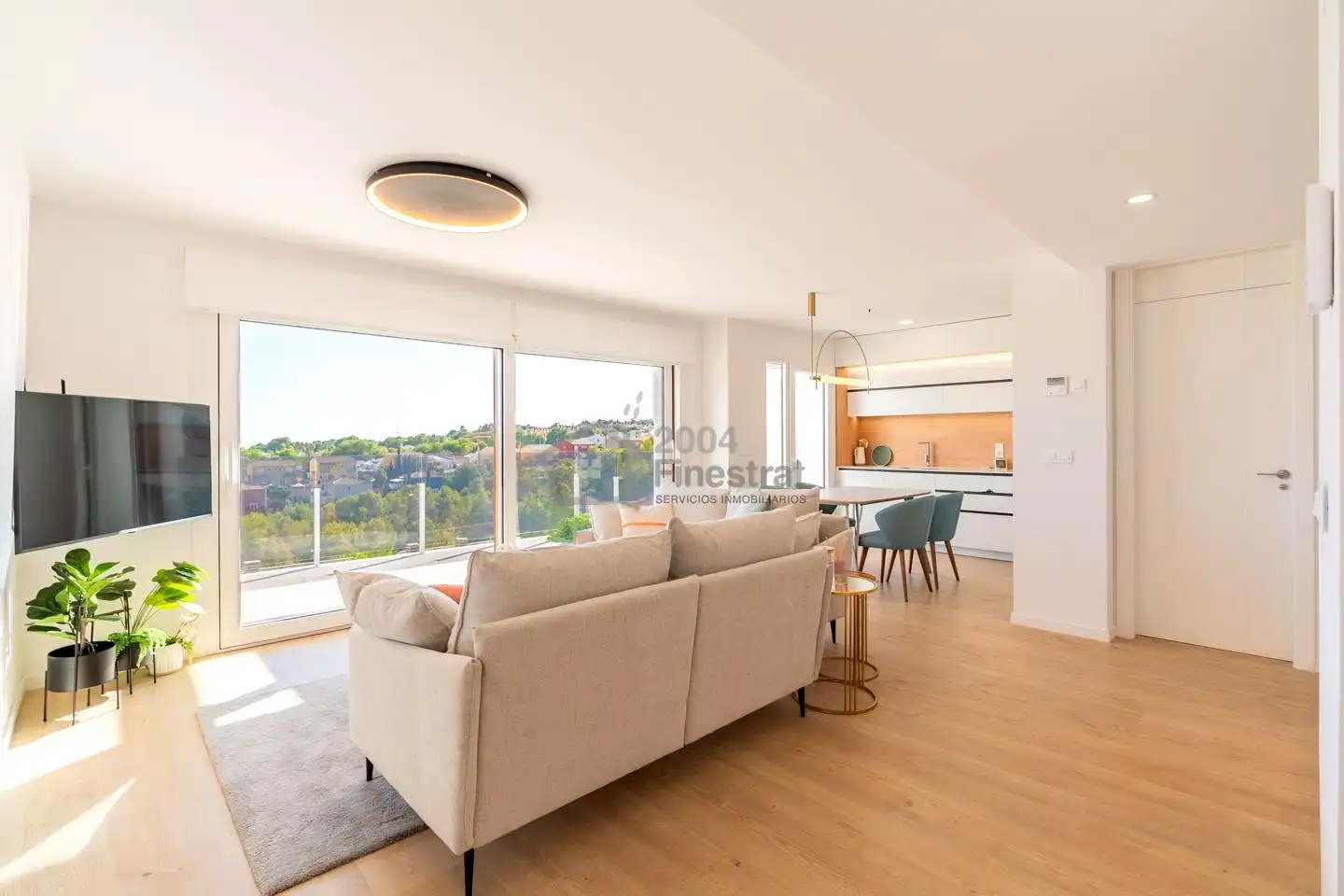 Sala de estar de Casa adosada en venta en La Nucia con Aire acondicionado, Jardín privado y Terraza
