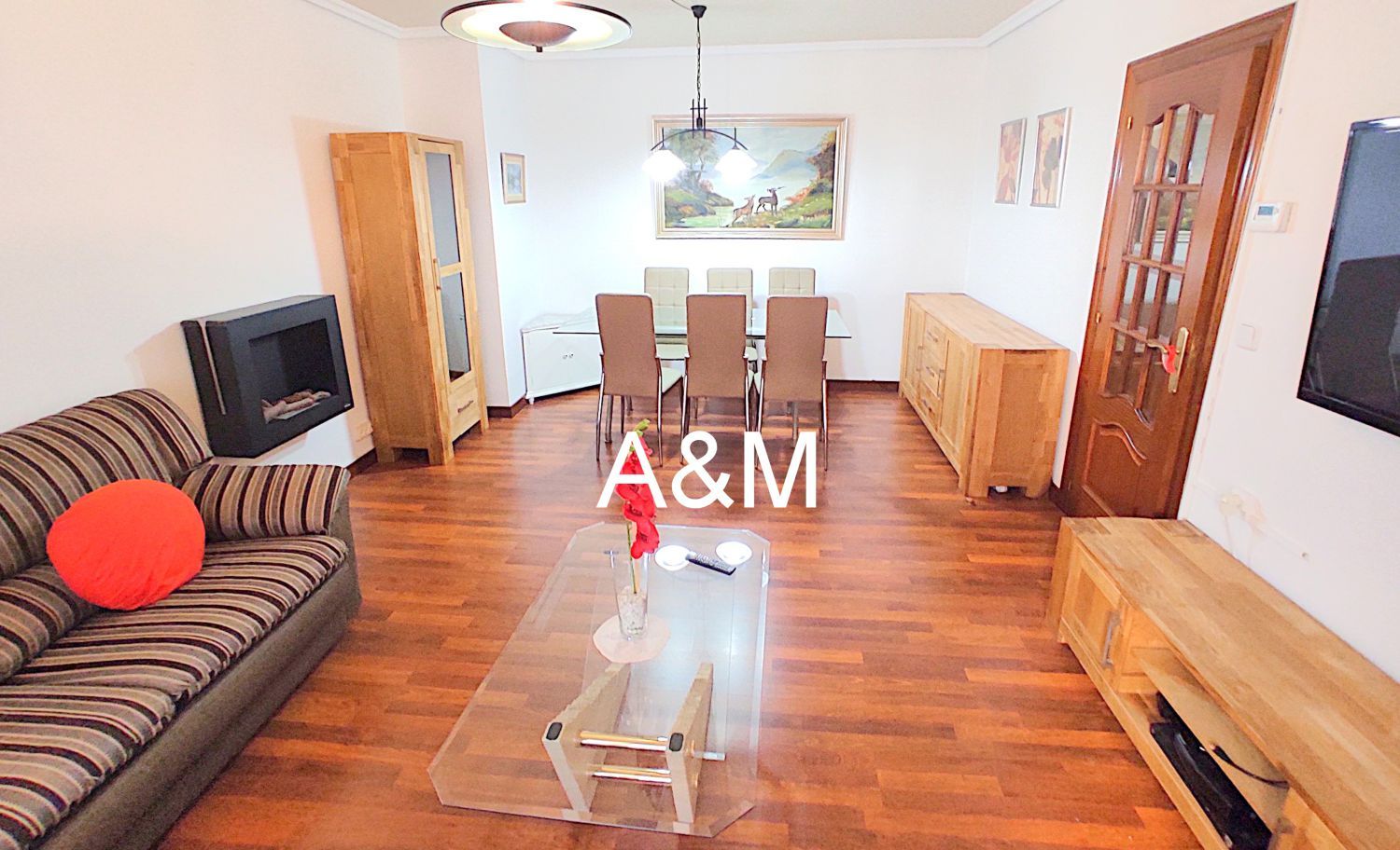 Sala de estar de Piso de alquiler en Vitoria - Gasteiz con Calefacción, Parquet y Terraza