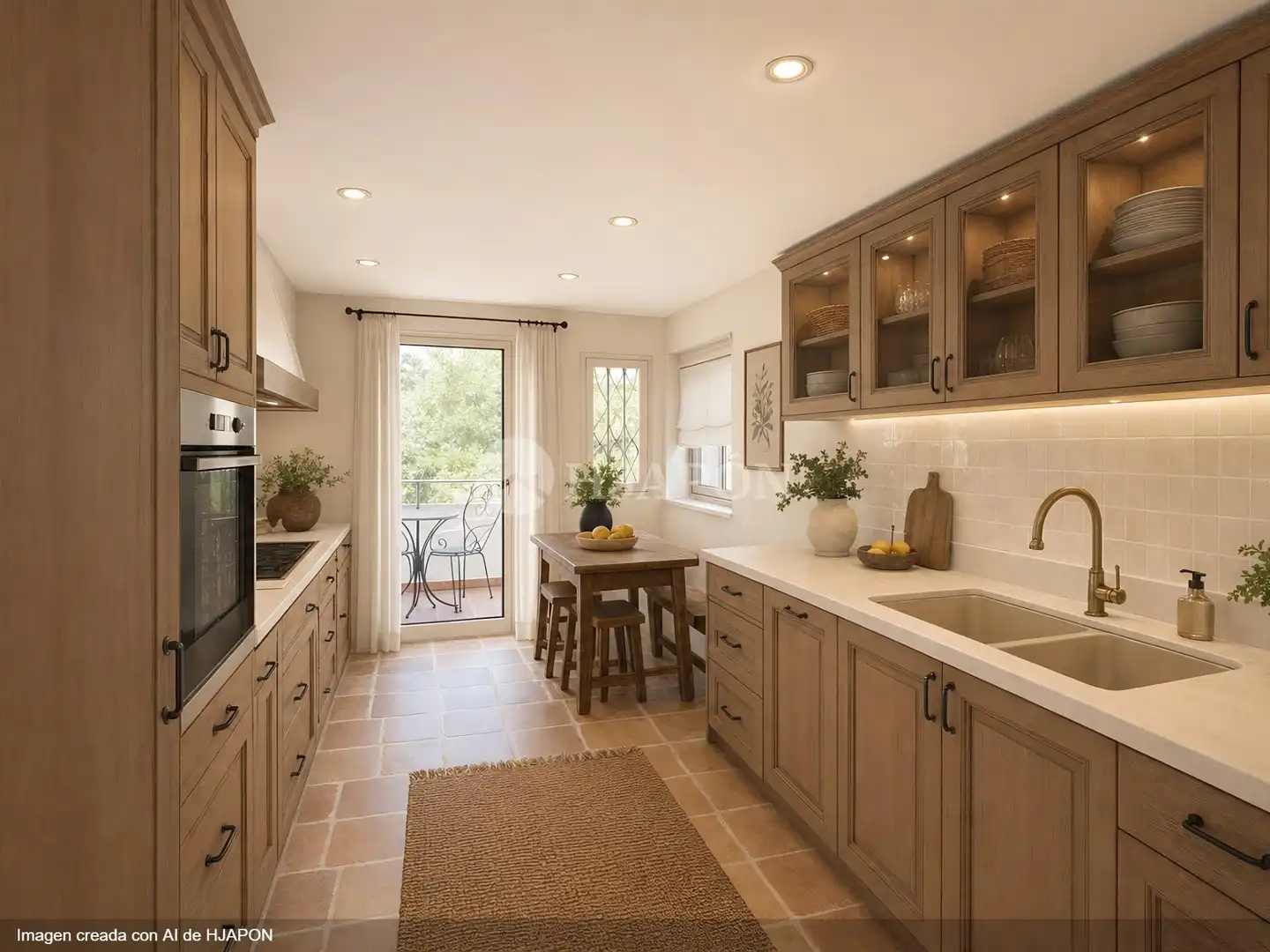 Cocina de Casa o chalet en venta en Alella con Aire acondicionado, Calefacción y Jardín privado