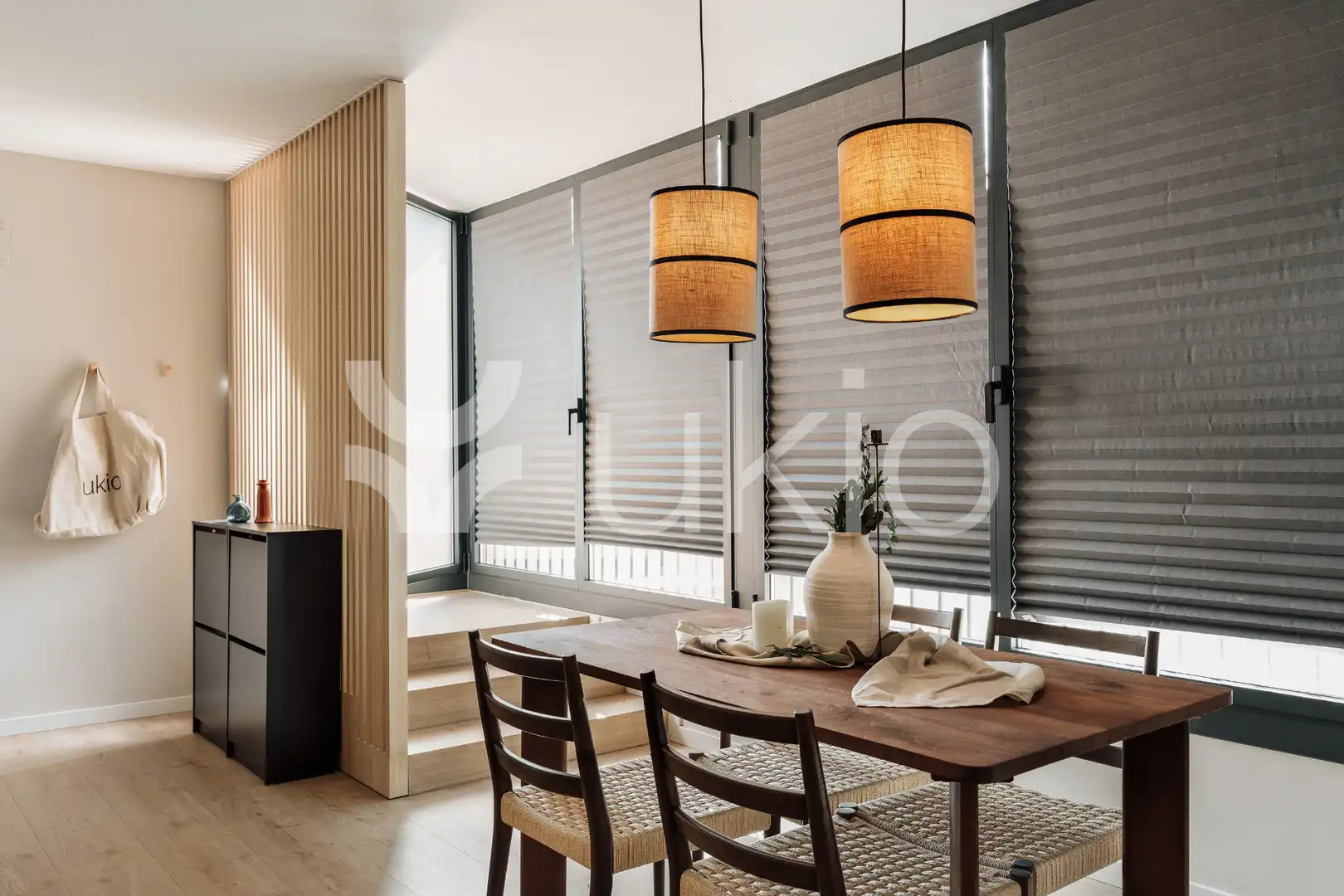 Dining room of Apartments for rent in Barcelona  with Air Conditioner, Heating and Terrace