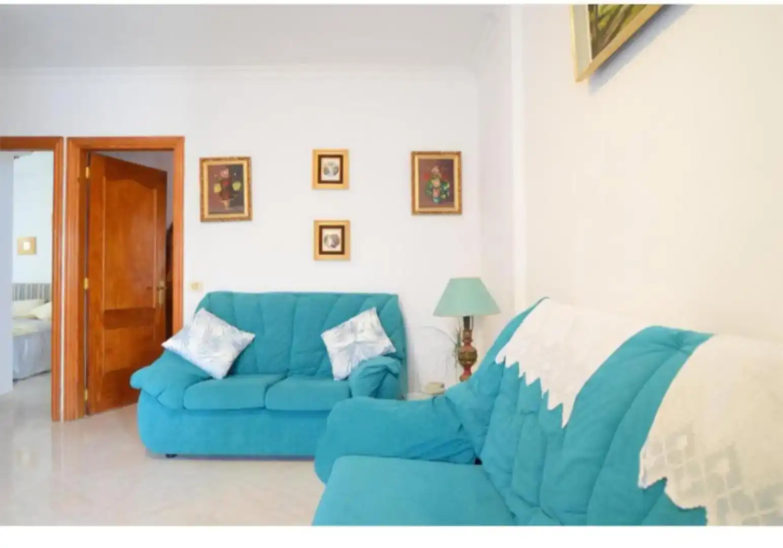 Sala d'estar de Apartament de lloguer en Santa Eulària des Riu