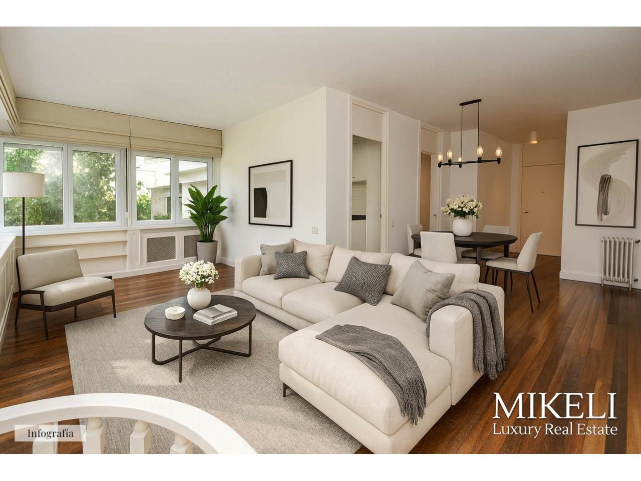 Living room of Flat for sale in Santander  with Heating, Parquet flooring and Alarm