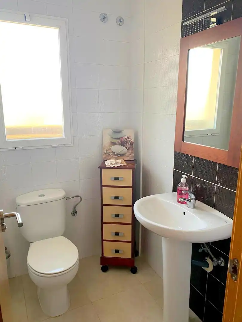 Baño de Casa adosada en venta en Vallada con Aire acondicionado, Jardín privado y Terraza