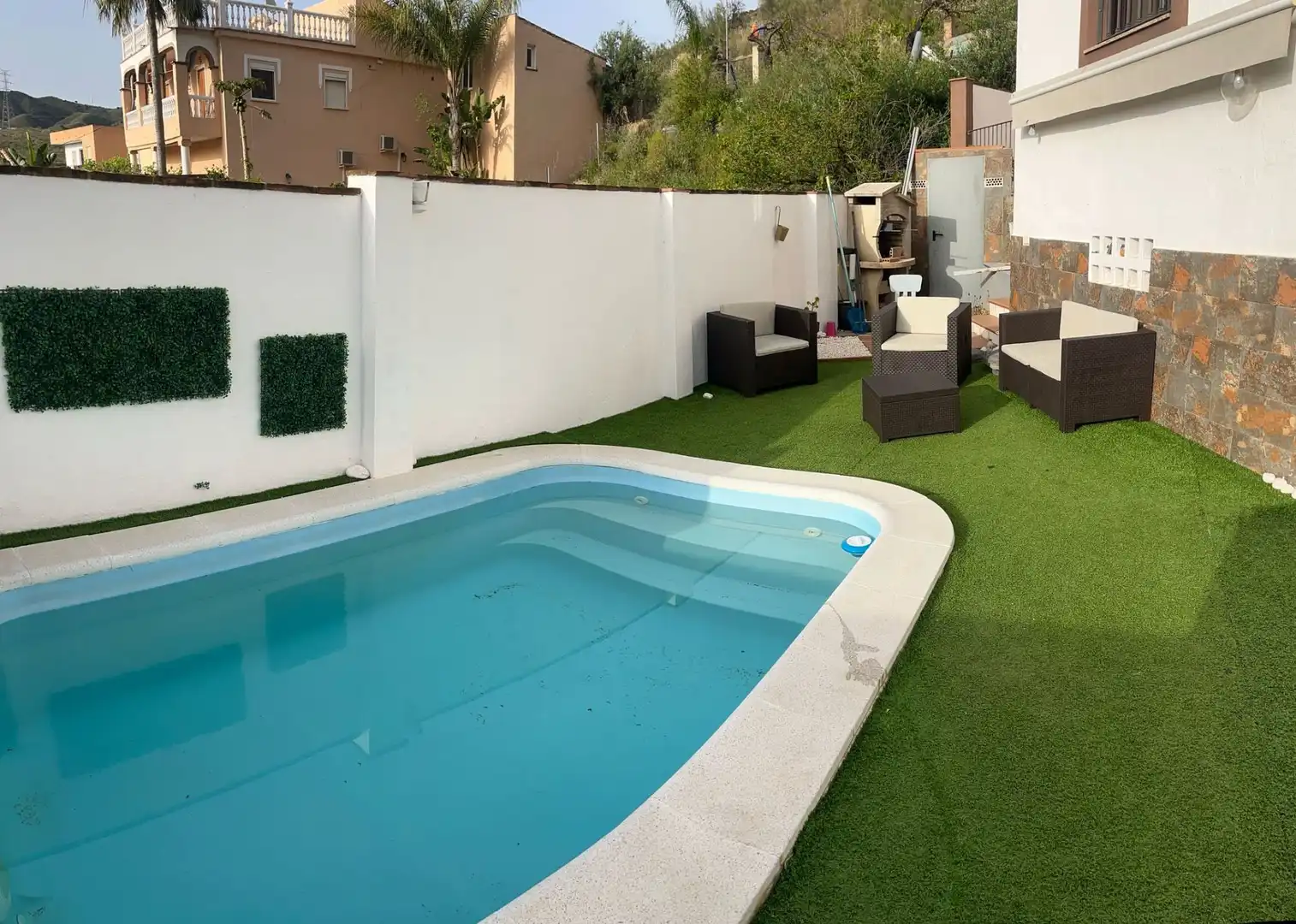 Swimming pool of Houses for sale in Málaga Capital  with Air Conditioner, Heating and Private garden