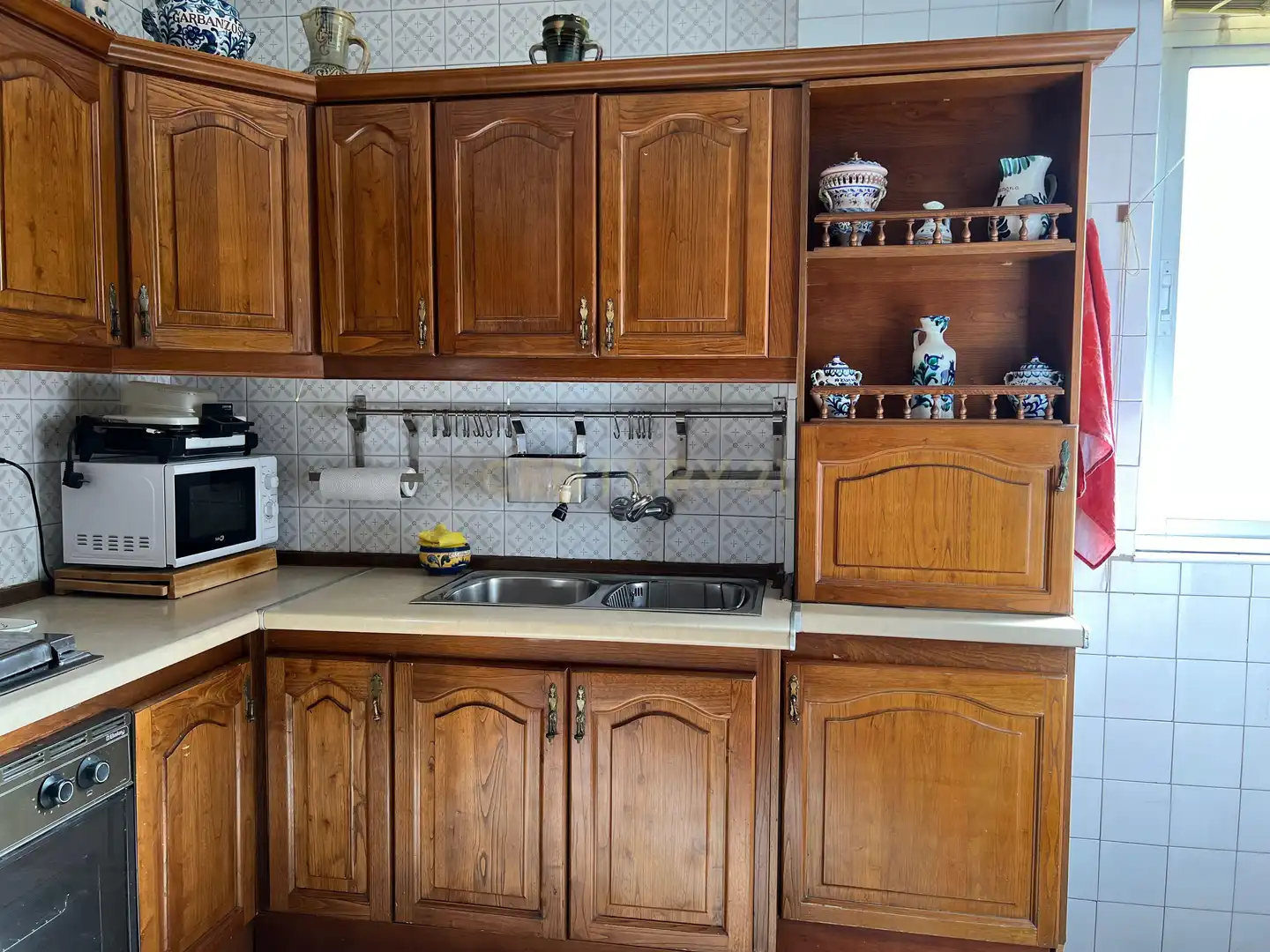 Cuina de Apartament de lloguer en Granada amb Aire condicionat, Moblat i Forn
