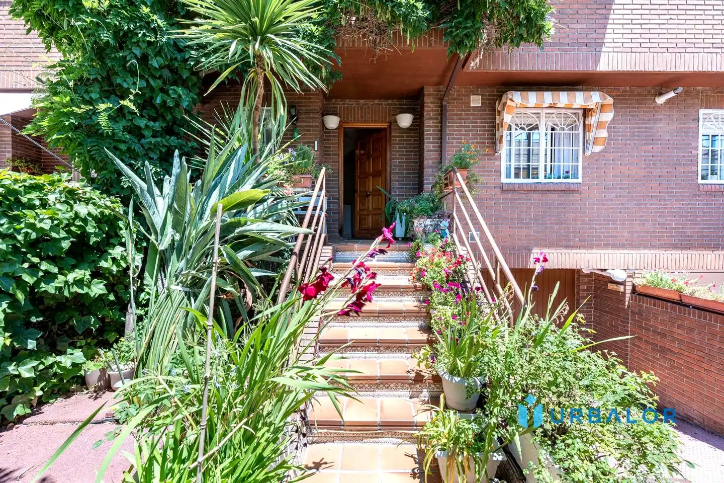 Vista exterior de Casa adosada en venta en Alcorcón con Calefacción, Jardín privado y Parquet