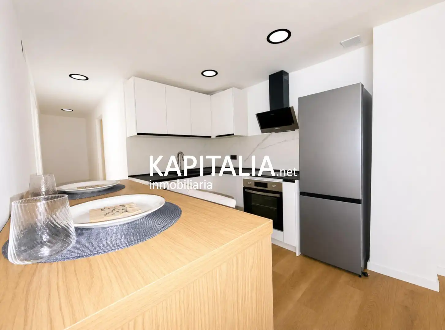 Küche von Wohnung zum Verkauf in Ontinyent mit Parkett und Balkon