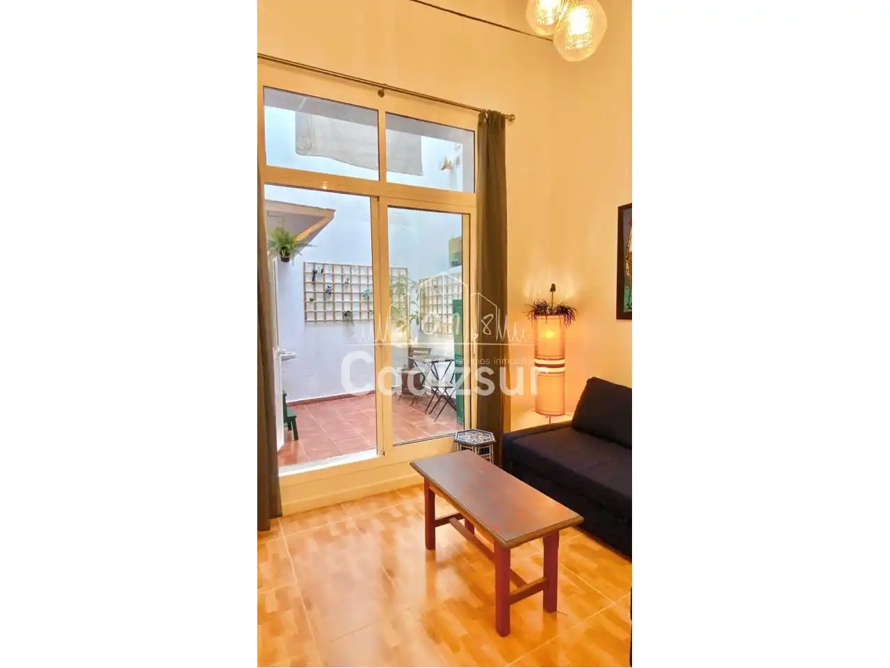 Sala de estar de Piso de alquiler en Cádiz con Amueblado