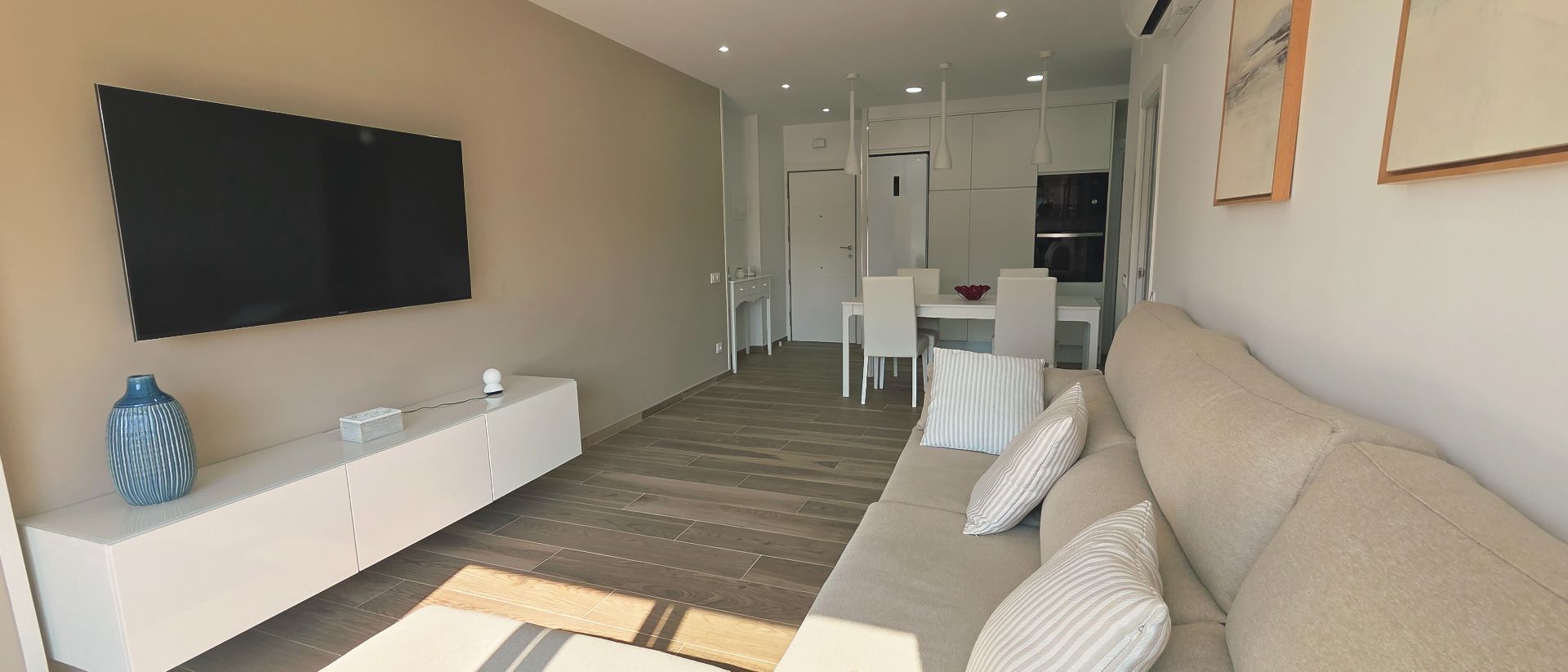 Sala de estar de Piso de alquiler en Calafell con Aire acondicionado, Calefacción y Terraza
