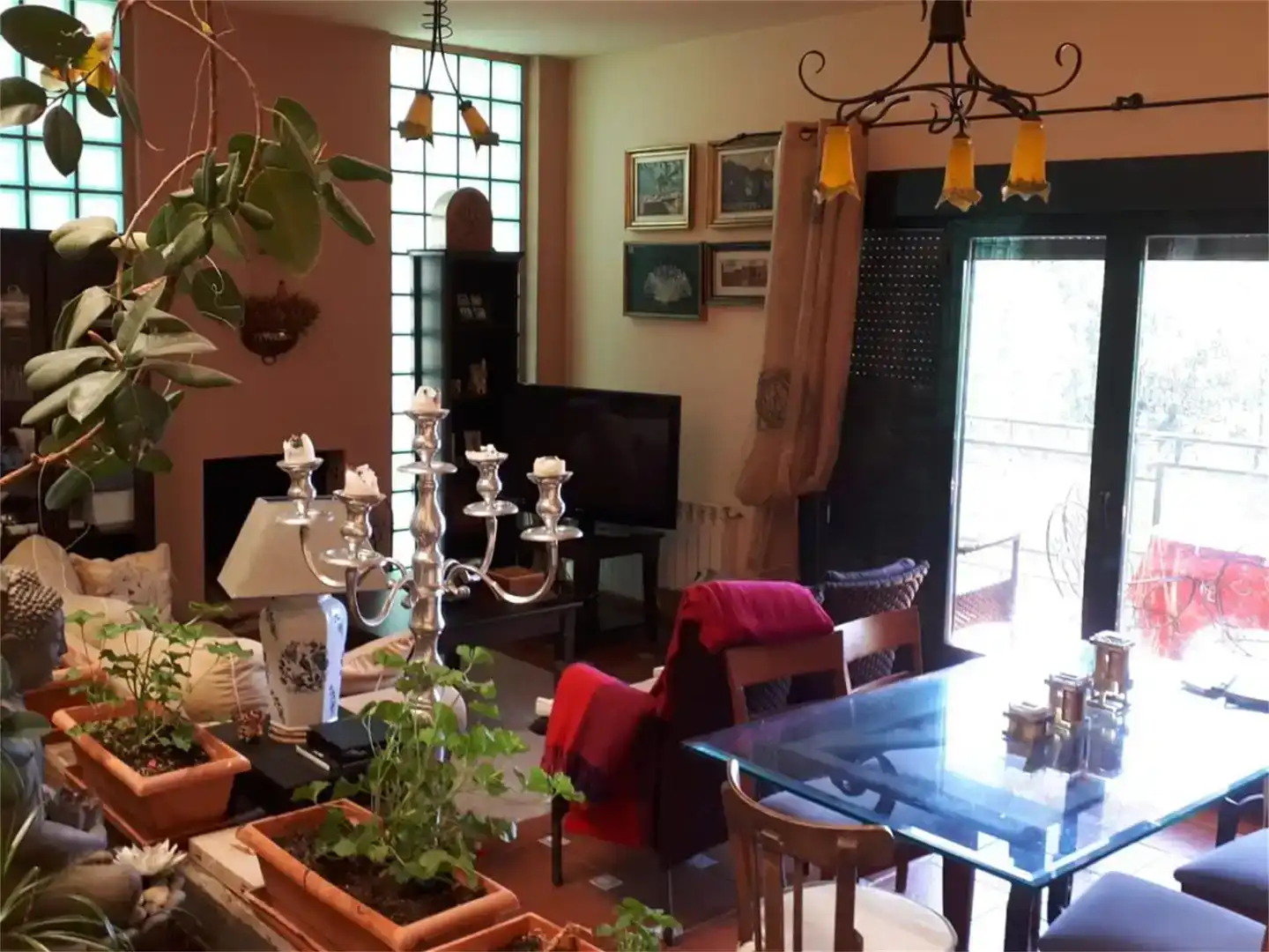 Comedor de Piso de alquiler en Valdemorillo con Aire acondicionado, Jardín privado y Parquet