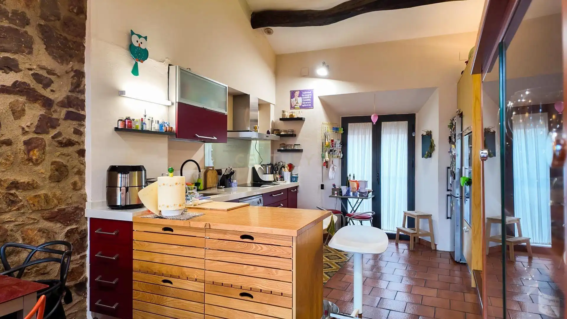 Cuina de Casa adosada en venda en Cáceres amb Aire condicionat, Forn i Rentadora
