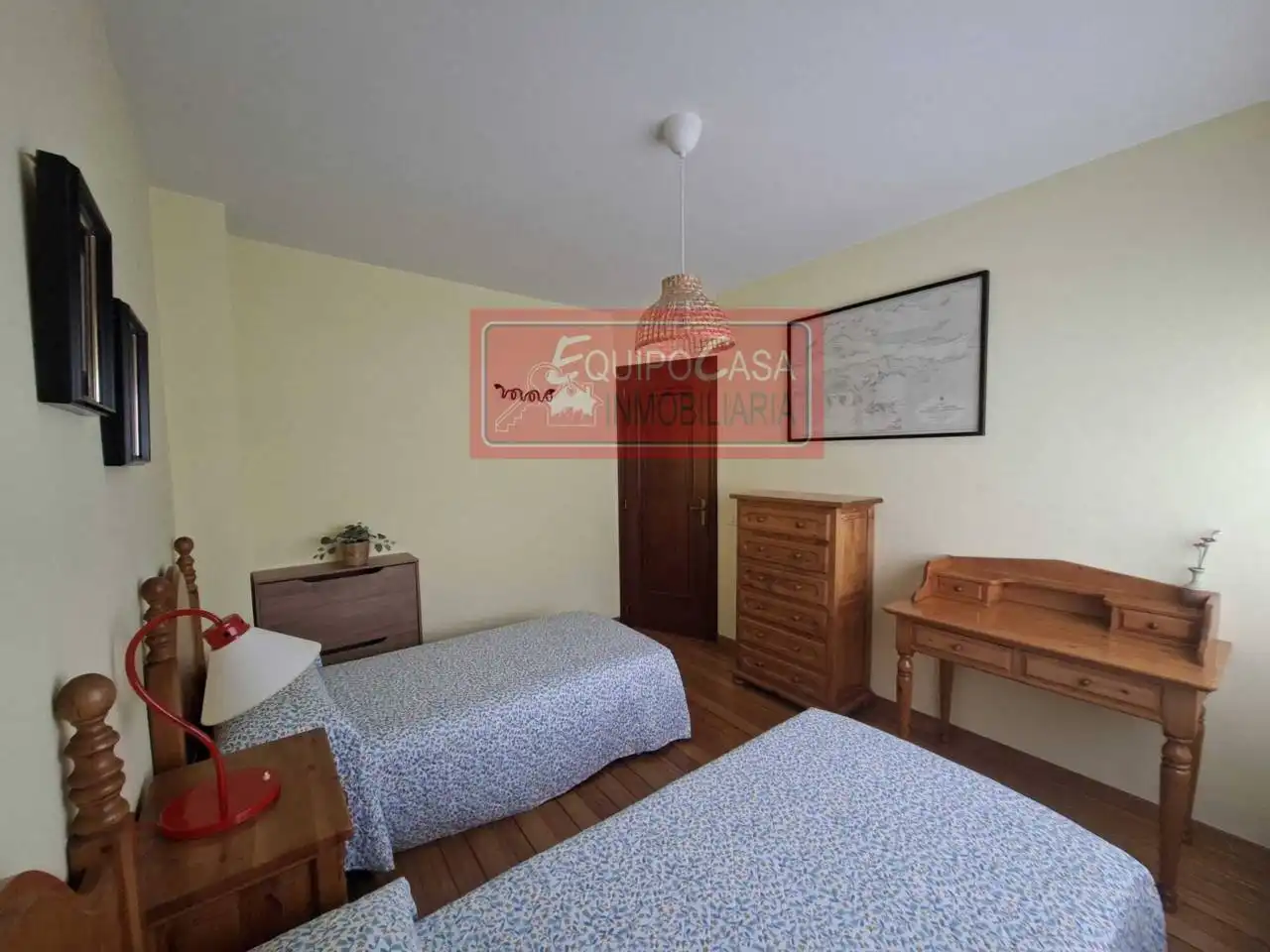 Bedroom of Apartments for rent in Lugo  with Heating, Parquet flooring and Furnished