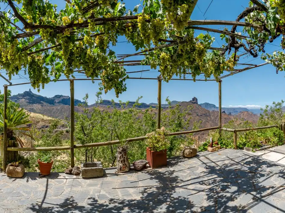 Terrace of Country homes for sale in Tejeda, Las Palmas