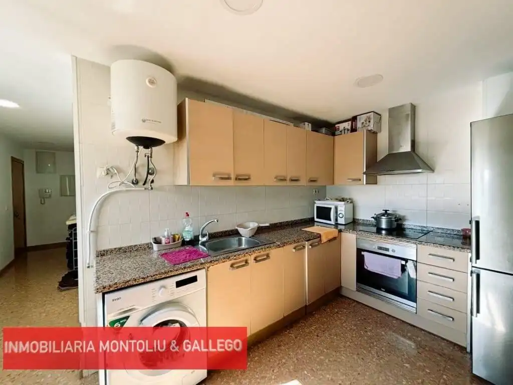 Kitchen of Flat for sale in Almazora / Almassora  with Terrace, Furnished and Balcony