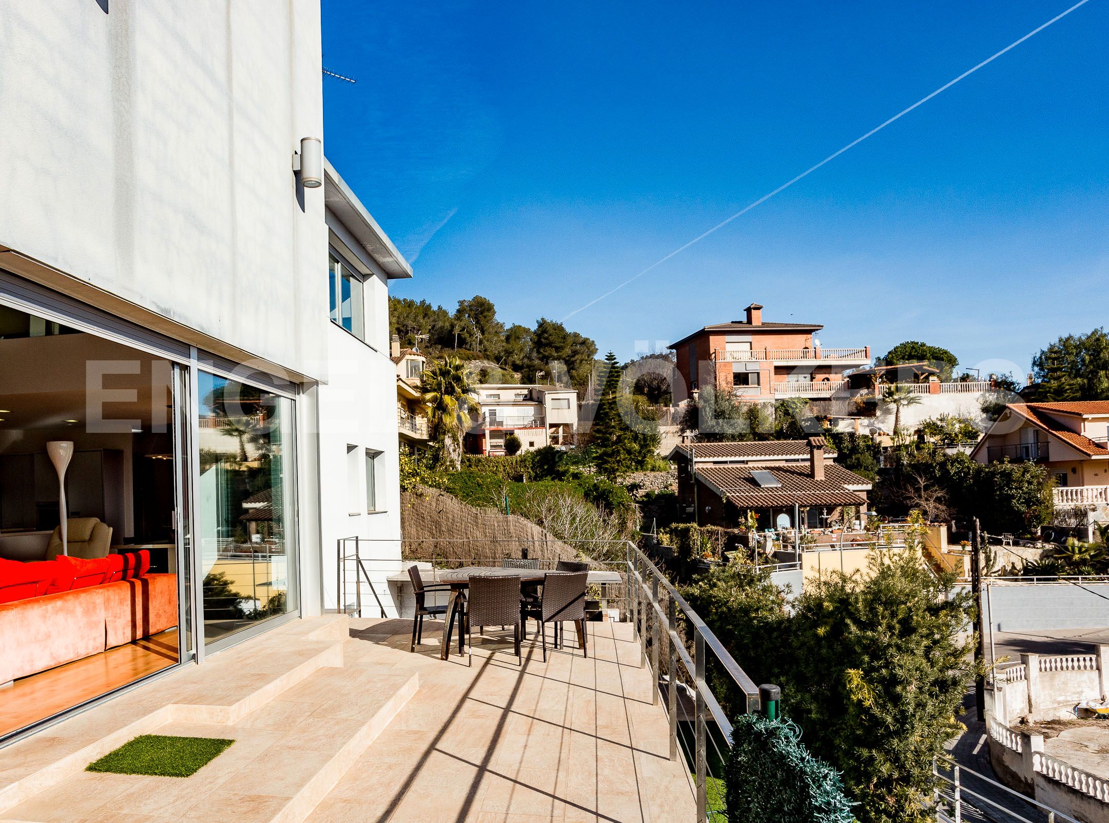 Terrassa de Casa o xalet en venda en Santa Coloma de Cervelló amb Aire condicionat, Calefacció i Jardí privat