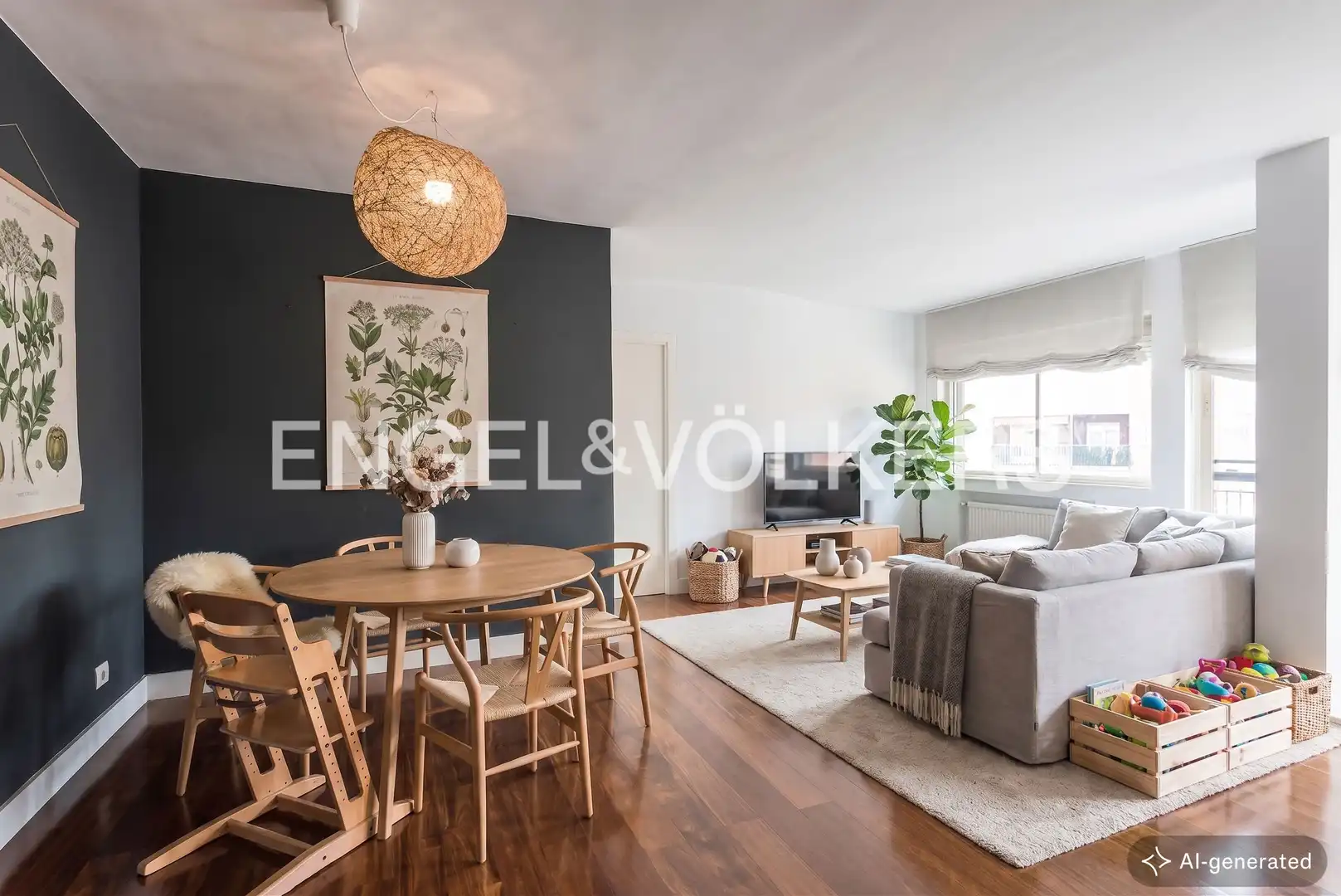 Living room of Flat for sale in Madrid  with Air Conditioner, Heating and Parquet flooring
