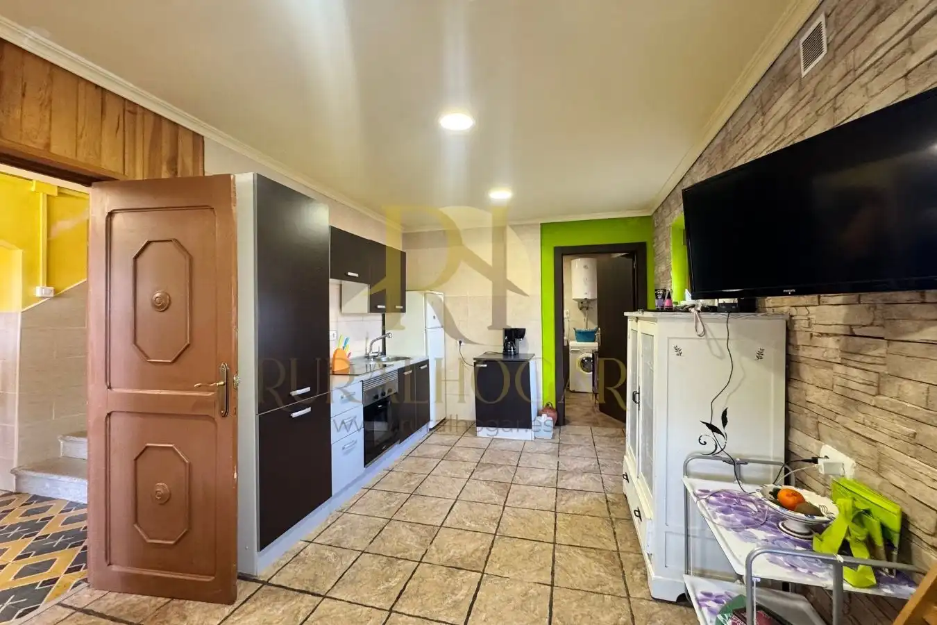 Cocina de Casa o chalet en venta en Gradefes con Calefacción, Parquet y Amueblado