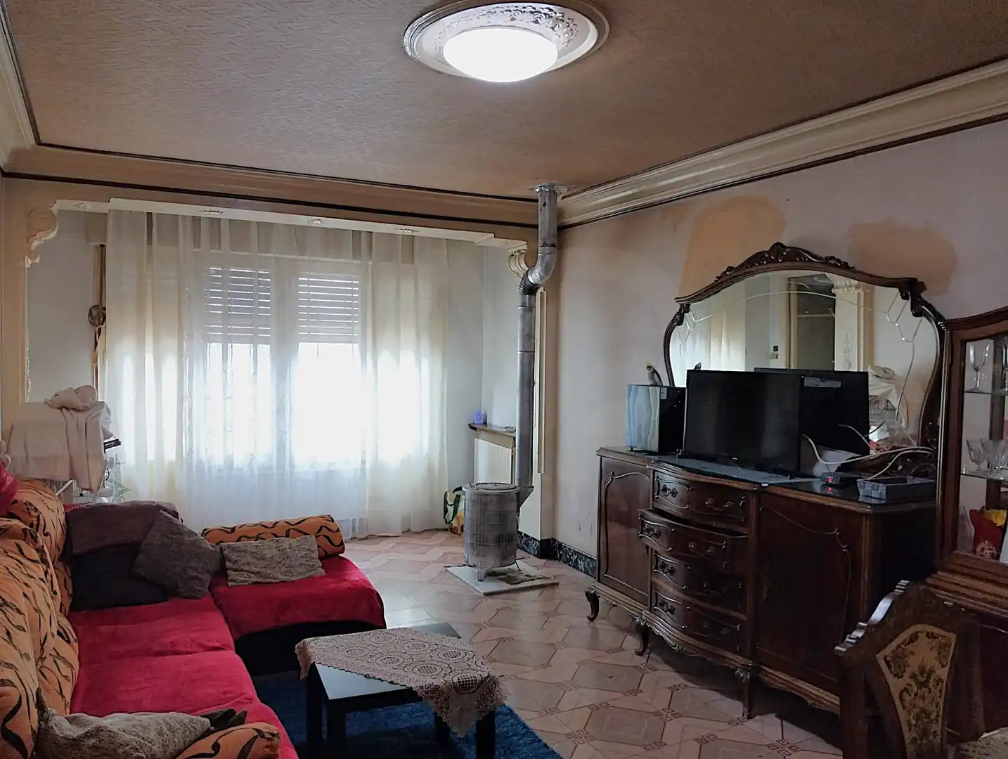 Wohnzimmer von Haus oder Chalet zur Miete in Tornabous mit Terrasse