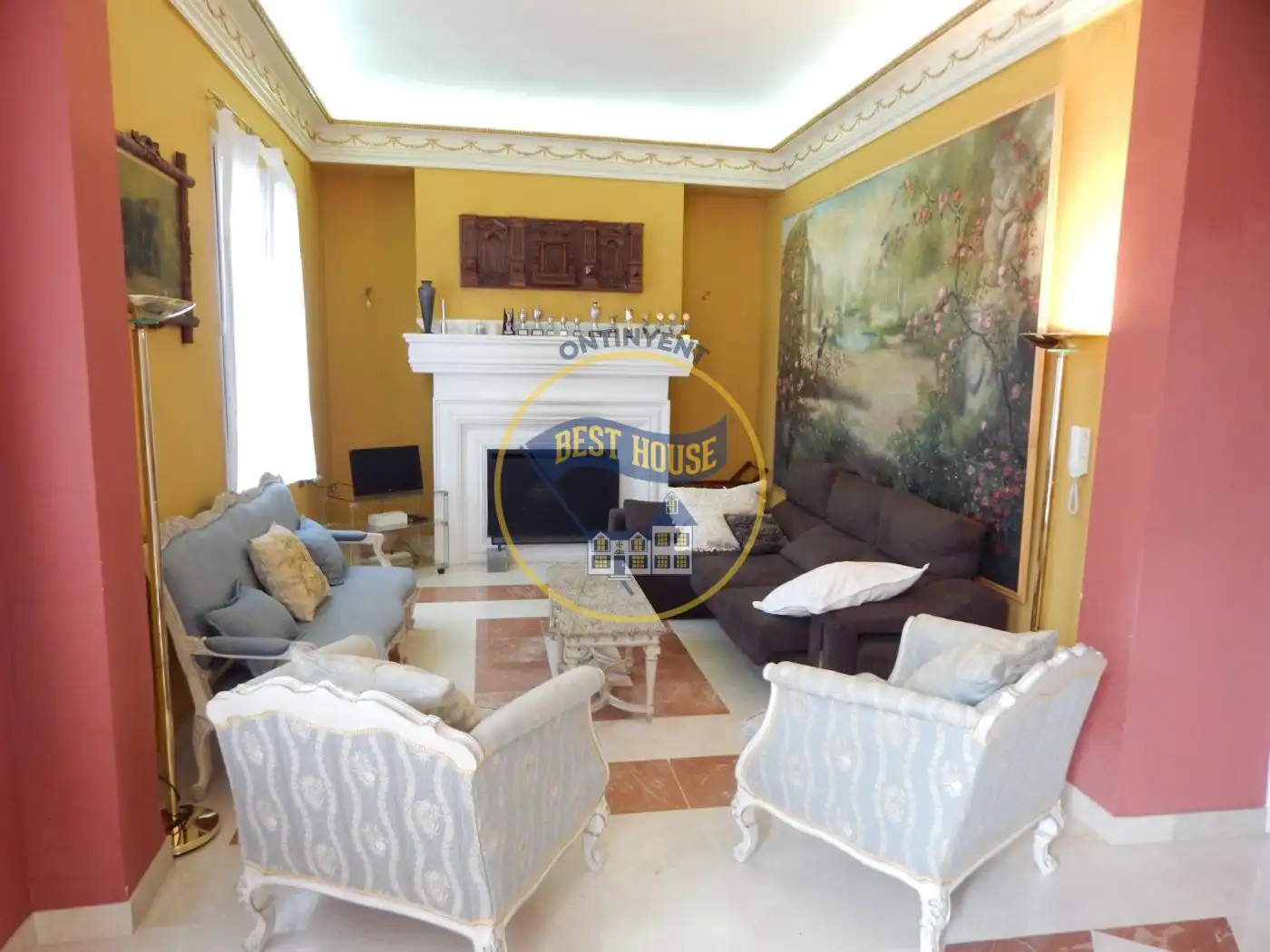 Sala de estar de Casa o chalet en venta en Muro de Alcoy con Calefacción, Jardín privado y Terraza