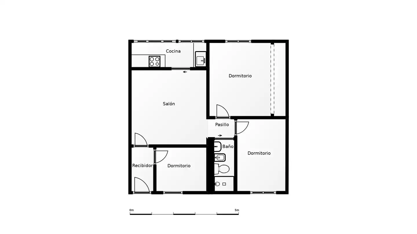 Piso en venta en Madrid con Calefacción, Terraza y Amueblado