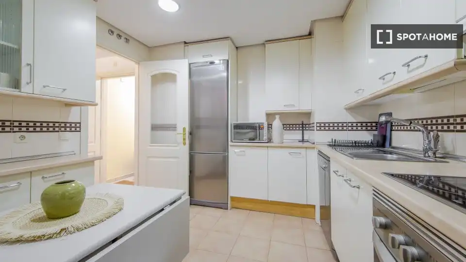 Kitchen of Flat for rent in Madrid  with Air Conditioner, Heating and Furnished