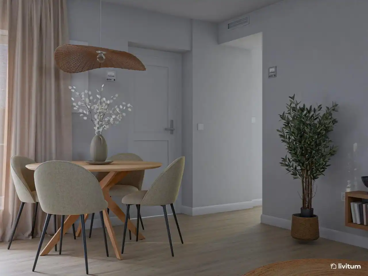 Comedor de Piso de alquiler en Cádiz con Aire acondicionado y Amueblado